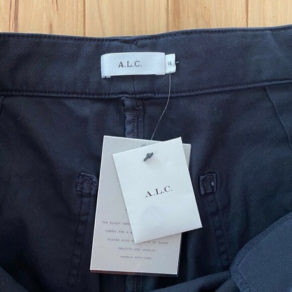 ALC Pierce Sailor Shorts Blue Buttons High Rise 14 - Picture 5 of 8